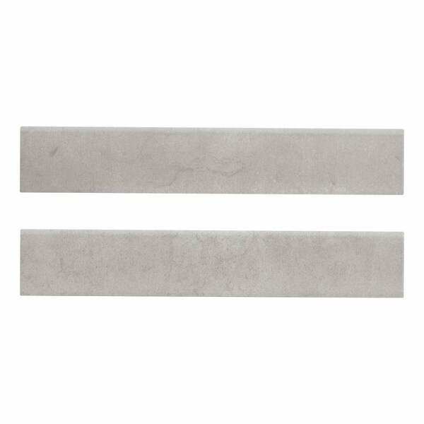 Oxide Magentile Bullnose 3 In. X 18 In. Matte Glazed Porcelain Wall Tile, 30PK
